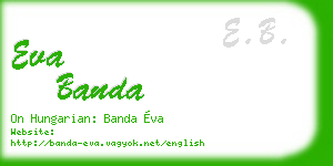 eva banda business card